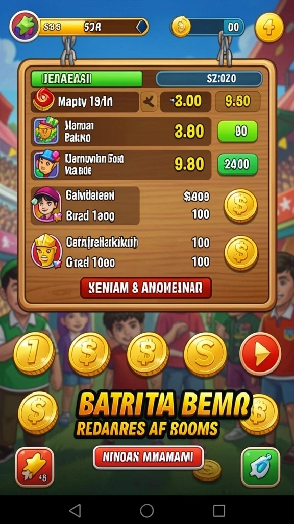 Sistem reward yang memotivasi pemain untuk berprestasi.