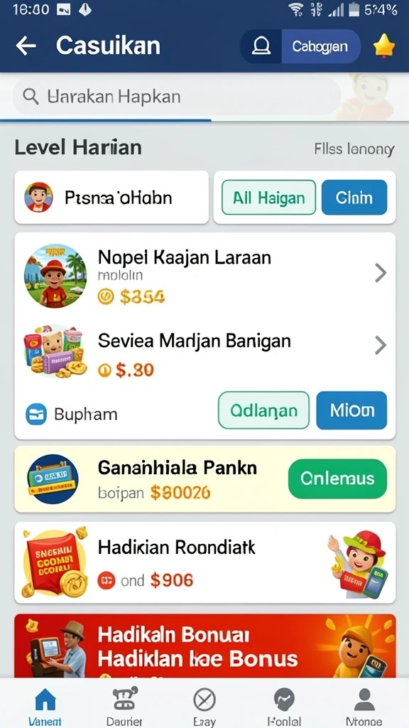 Pilihan karakter yang beragam dan unik.