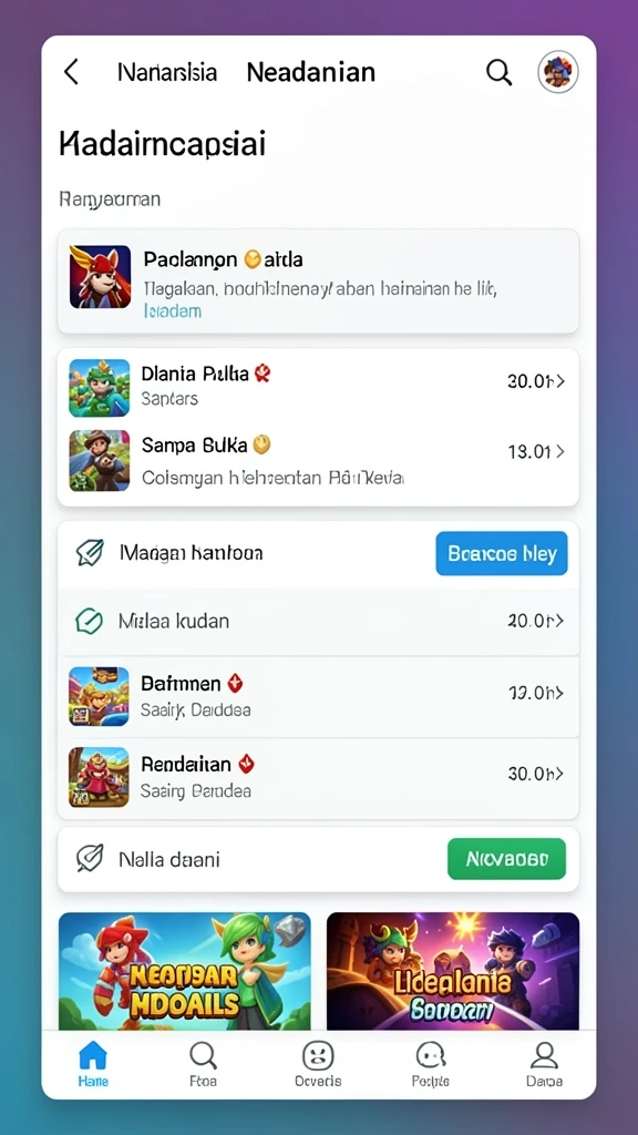 Tampilan antarmuka yang menarik dan modern.