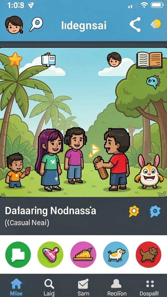 Beragam permainan yang tersedia untuk semua pengguna.