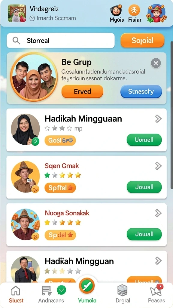 Level menantang yang membuat pemain tetap terlibat.