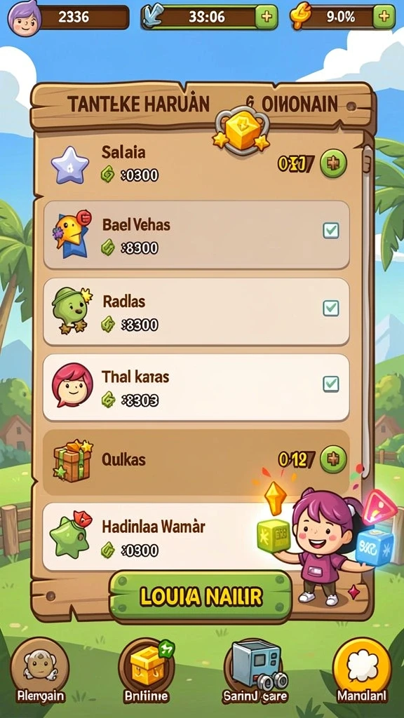 Tampilan antarmuka yang menarik dan user-friendly.