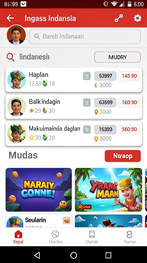 Tampilan antarmuka pengguna yang intuitif.
