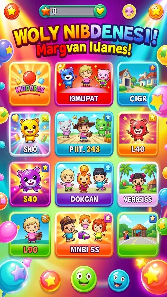 Level yang menantang dengan berbagai rintangan.