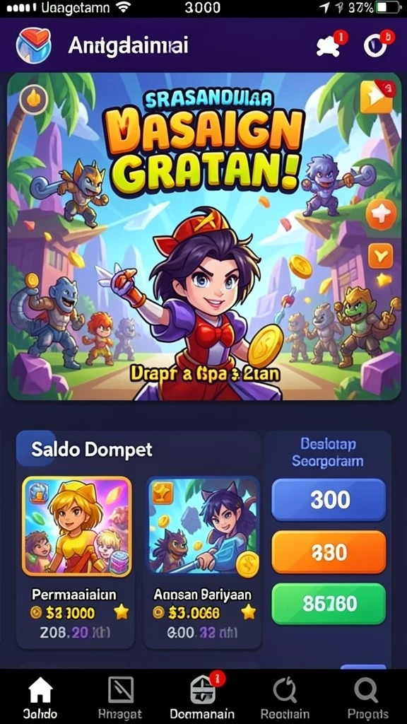 Karakter unik dan menarik untuk dipilih.