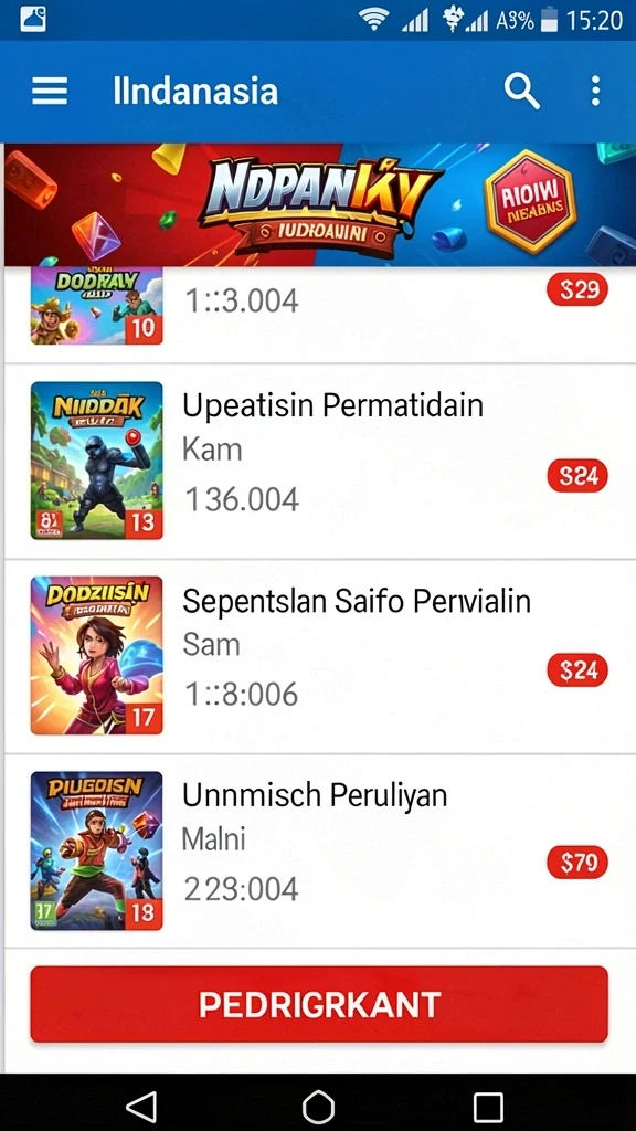 Tampilan antarmuka yang intuitif dan menarik.
