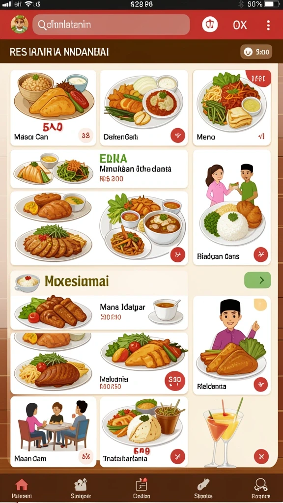 Tampilan antarmuka yang intuitif dan menarik.