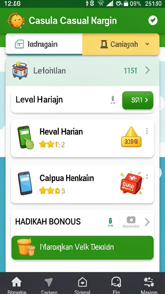 Beragam level yang menantang dan interaktif.