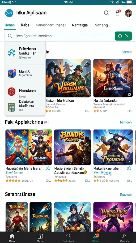Tampilan antarmuka yang menarik dan intuitif.