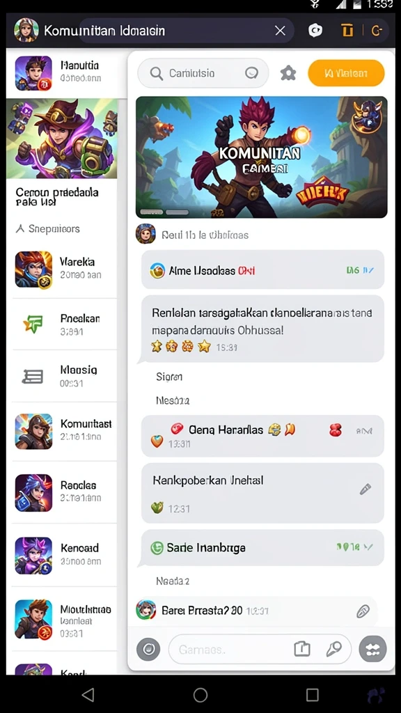 Screenshot dari level menantang yang memperlihatkan grafis canggih.