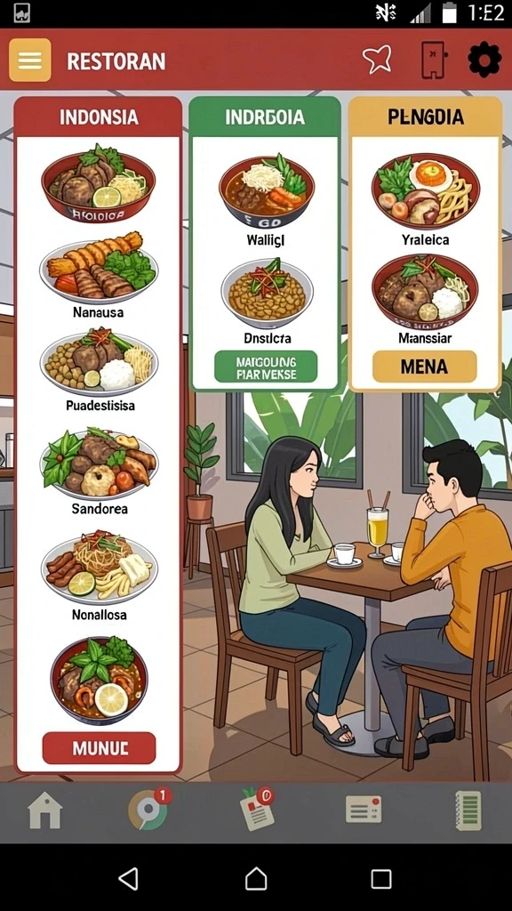 Tampilan antarmuka yang menarik dan modern.