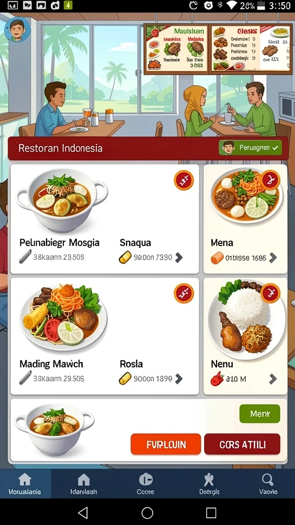 Tampilan permainan slot yang menarik dan berwarna.