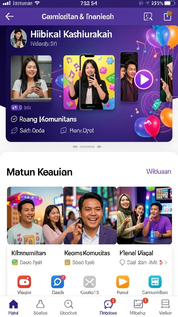 Tampilan antarmuka yang menarik dan user-friendly.