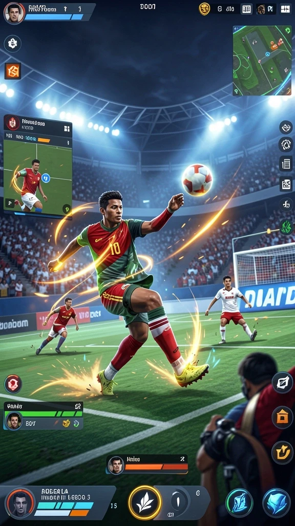 Grafis yang menarik dengan efek visual yang menawan.