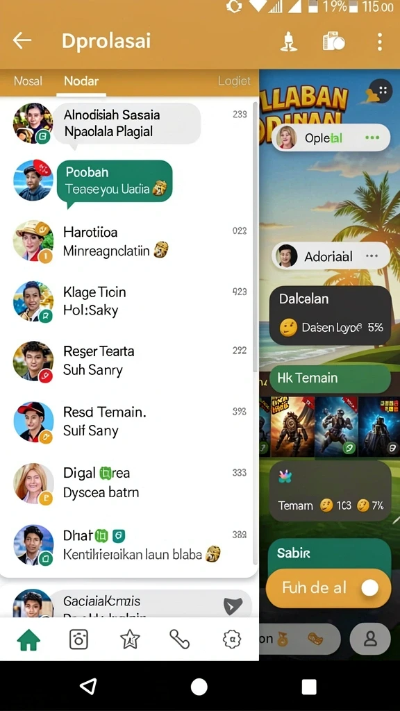 Layar gameplay yang menunjukkan aksi mendebarkan.