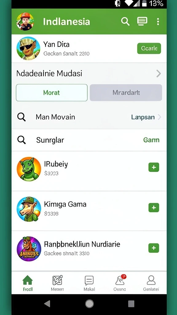Tampilan antarmuka yang menarik dan modern.