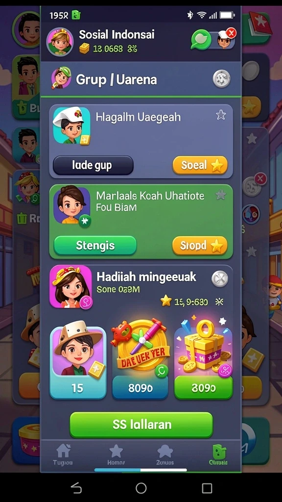 Screenshot menampilkan momen multiplayer yang seru.